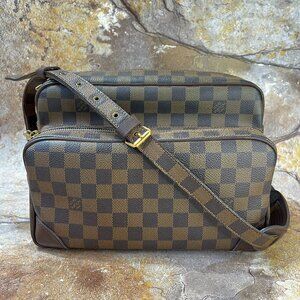 Sold!!Louis Vuitton Nile Shoulder Bag Damier Ebene Brown Crossbody